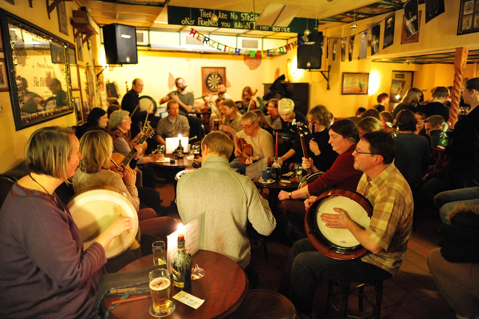 Musicians at a traditional session